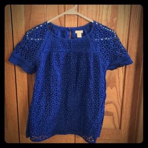 J. Crew eyelet top